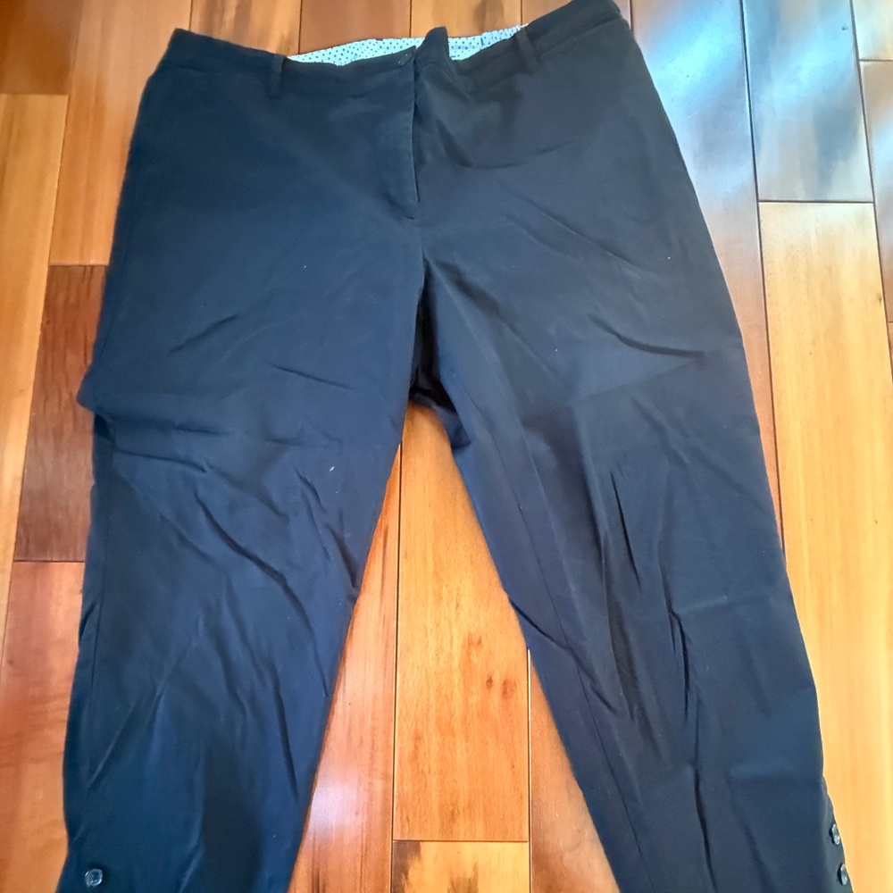 Women's Talbots Perfect Crop Black Size 18W